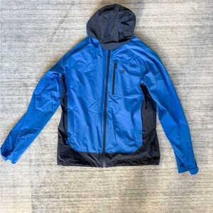 Mountain Hardwear Blue and Black Windbreaker | Size M